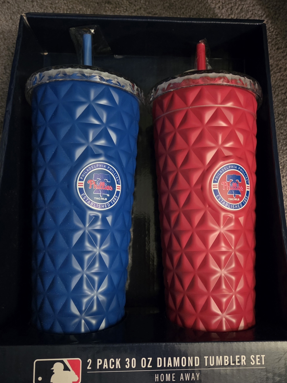 2-Pack Philadelphia Phillies Diamond Tumbler Set - Red & Blue